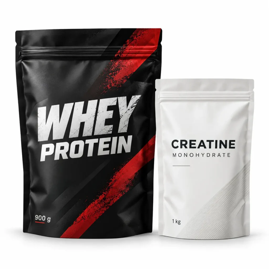 Custom supplement packaging pouches
